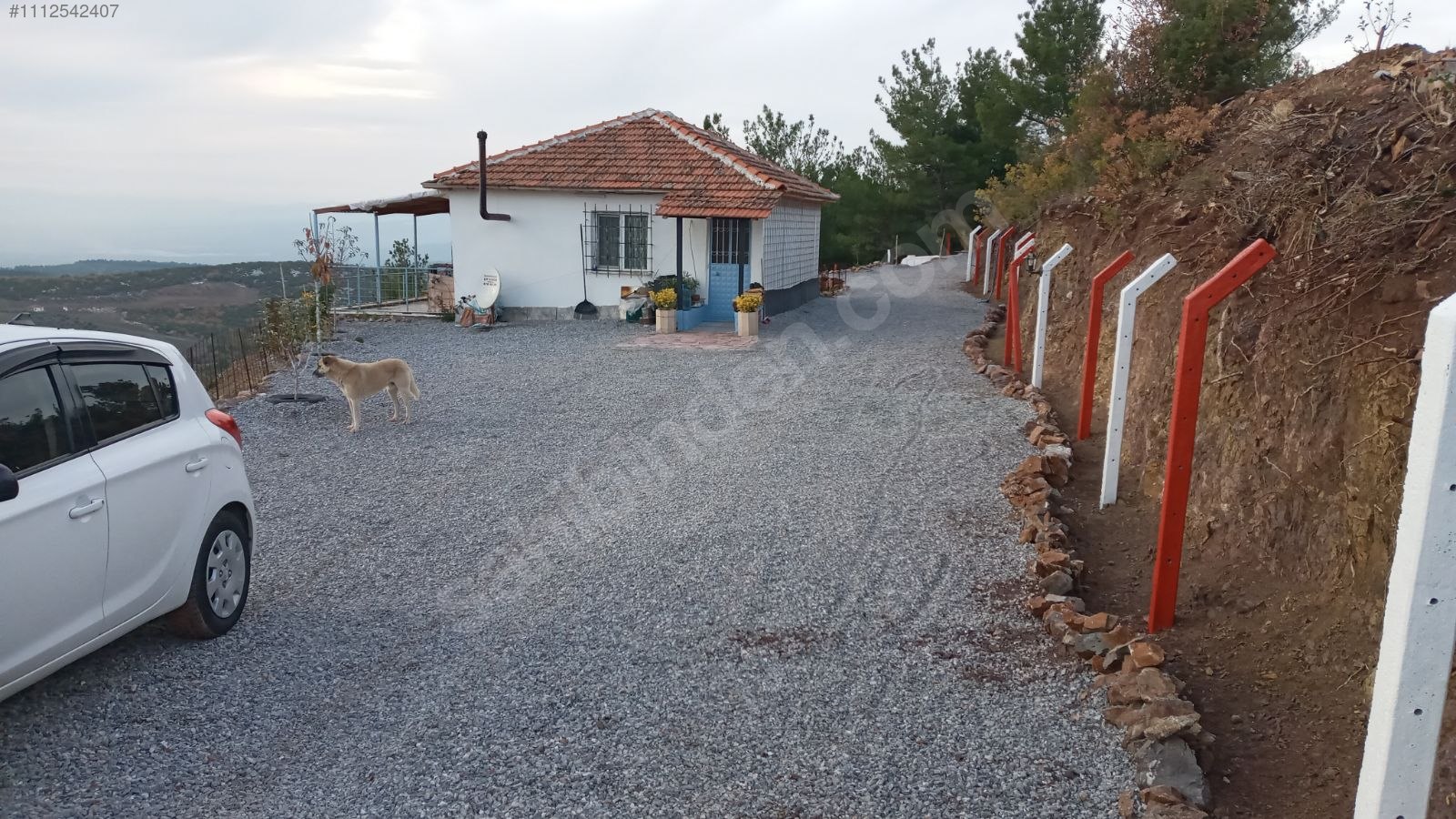Tarla vasfında köy içi 9.133m2.tek tapulu 1+1 ev. tamamı telcit - MANİSA AKHİSAR fotoğraf 3