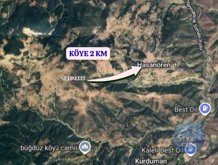 KÜTAHYA SİMAV HASANÖREN  KÖYÜNDE  3.634 M² TARLA  SATILIKTIR - KÜTAHYA SİMAV fotoğraf 4