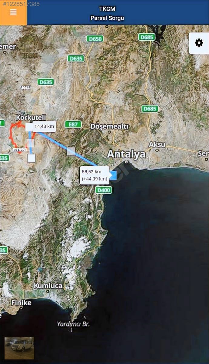 acil.Korkuteli sımandırda.sanayi arsalarına komşu2382m tarla - ANTALYA KORKUTELİ fotoğraf 6