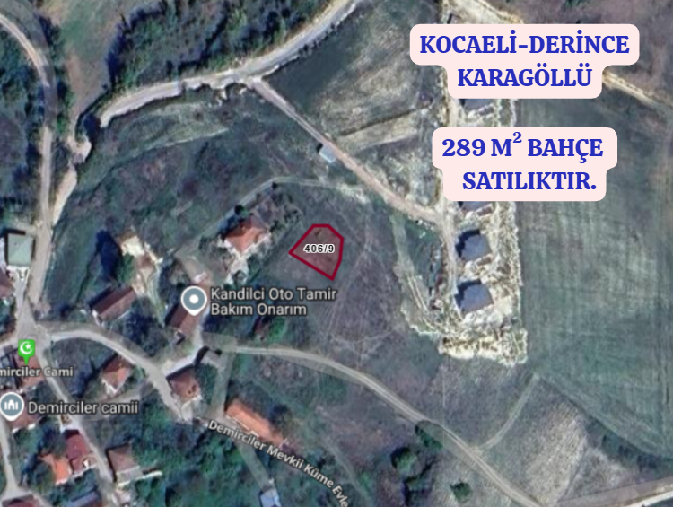 KOCAELİ DERİNCE KARAGÖLLÜ MAHALLESİNDE  289 M² BAHÇE  SATILIKTIR - KOCAELİ DERİNCE fotoğraf 2