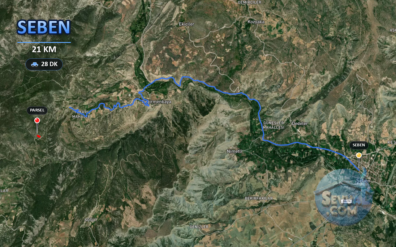 BOLU SEBEN YAĞMA  KÖYÜNDE 1.600 M²  TARLA  SATILIKTIR - BOLU SEBEN fotoğraf 5