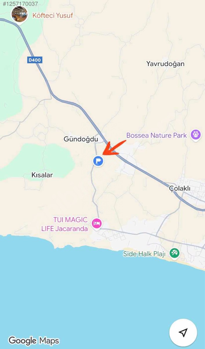 Antalya / Manavgat / Gündoğdu Mahallesinde 390 m² SATILIK ARSA  - ANTALYA MANAVGAT fotoğraf 3