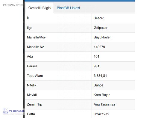TURYAP Koza Emlakan Satılık Tarla - BİLECİK GÖLPAZARI fotoğraf 4