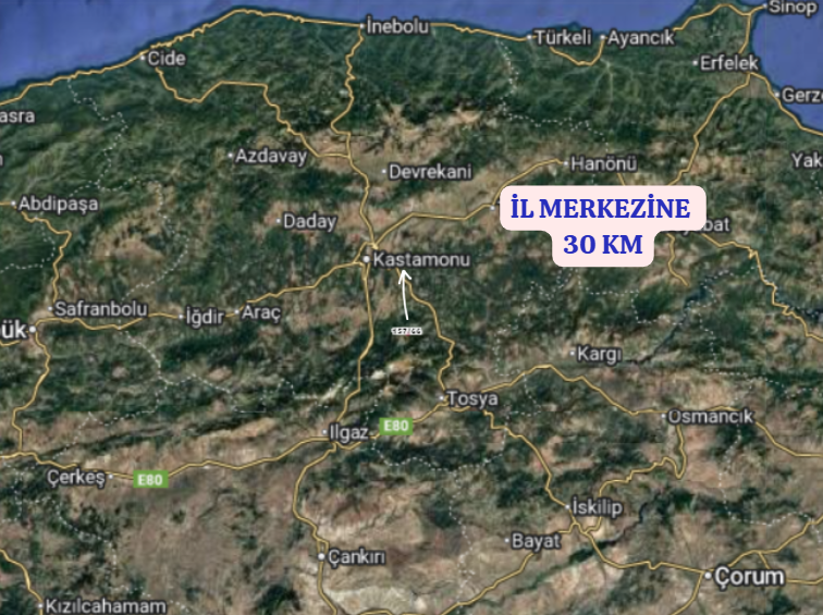 KASTAMONU MERKEZ HATİPLİ DE 2.269M² DEN 283M² HİSSELİ TARLA - KASTAMONU MERKEZ fotoğraf 7