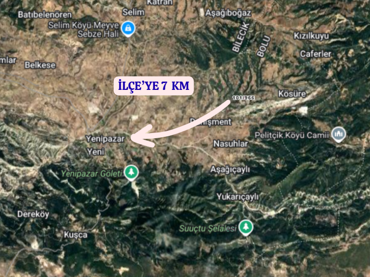 BİLECİK YENİPAZAR KÖSÜRE  KÖYÜNDE 2.468  M²  TARLA  SATILIKTIR - BİLECİK YENİPAZAR fotoğraf 5
