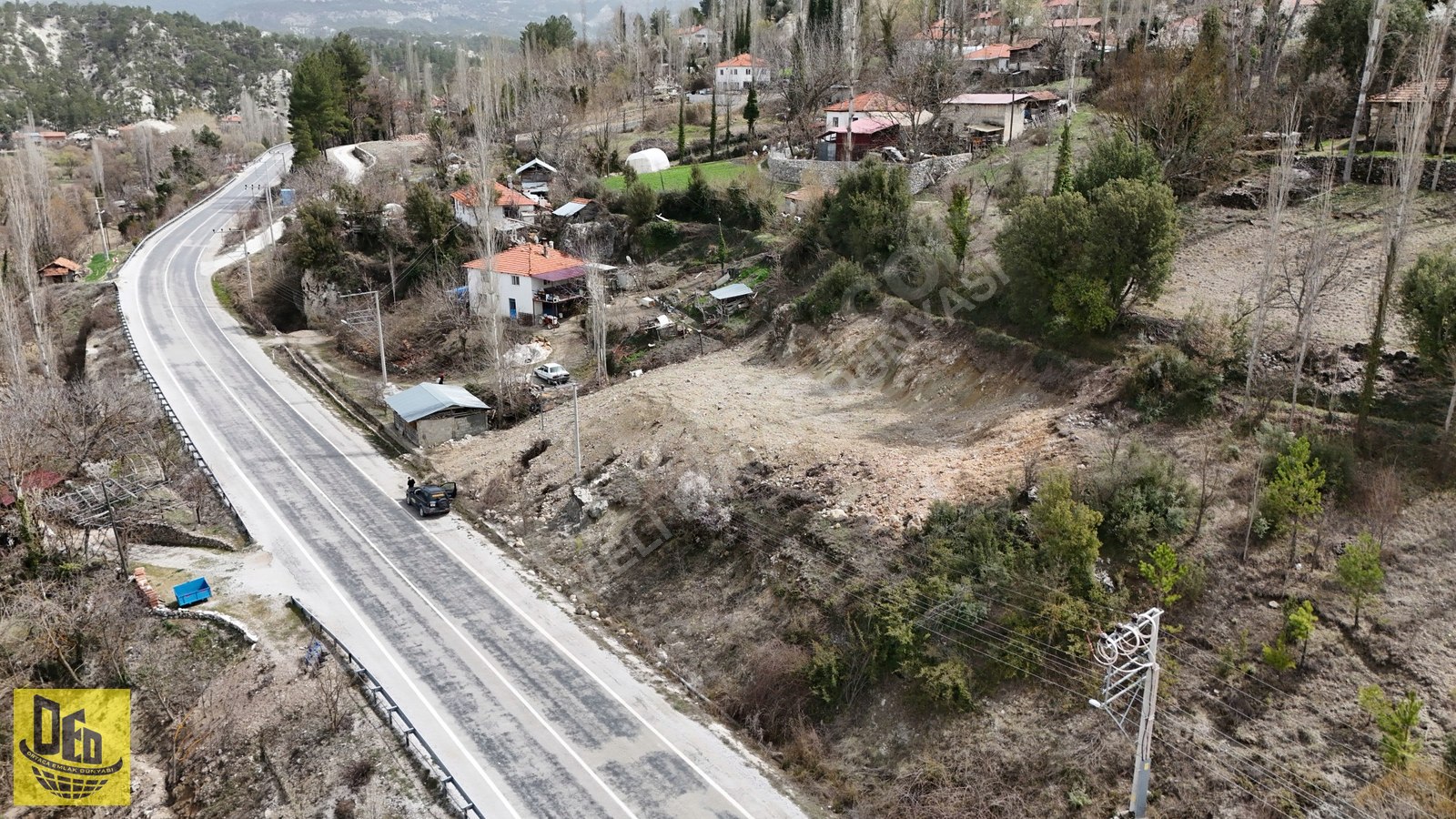 KİRAZLIYAYLA'DA FETHİYE YOLU ÜZERİNDE 764 m² İMARLI ARSA - DENİZLİ ÇAMELİ fotoğraf 9
