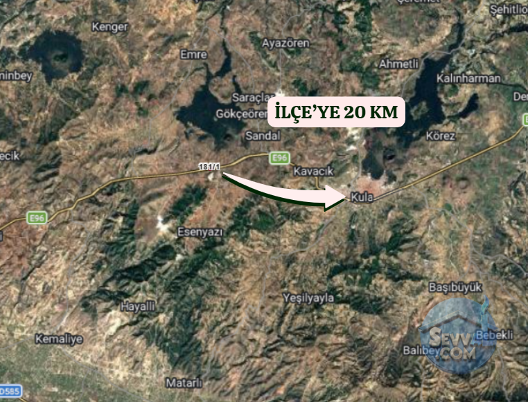 MANİSA KULA SANDAL  MAHALLESİNDE 12.571 M²  TARLA  SATILIKTIR - MANİSA KULA fotoğraf 6