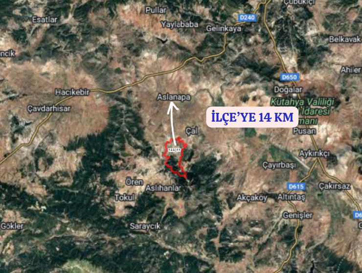 KÜTAHYA ASLANAPA YAĞCILAR  KÖYÜNDE 2.644  M² TARLA  SATILIKTIR - KÜTAHYA ASLANAPA fotoğraf 5
