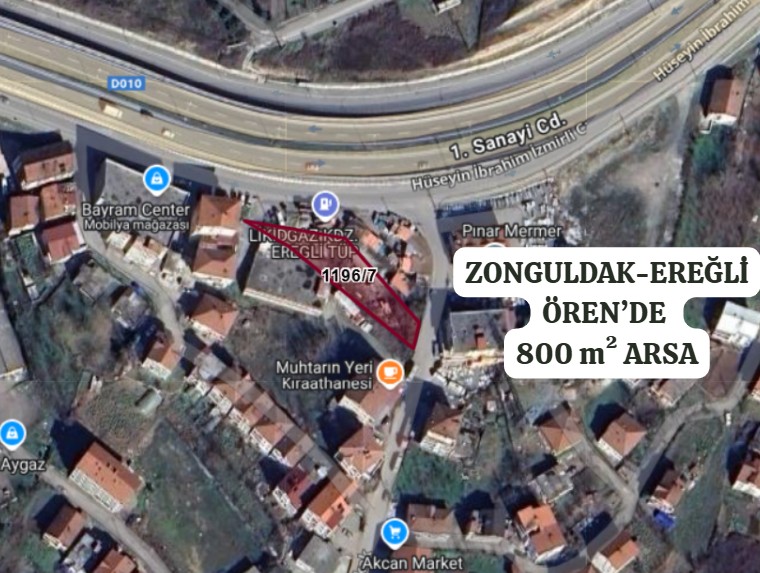  ZONGULDAK EREĞLİ ÖREN MAHALLESİ’NDE 800  M² ARSAMIZ SATILIKTIR - ZONGULDAK EREĞLİ fotoğraf 2
