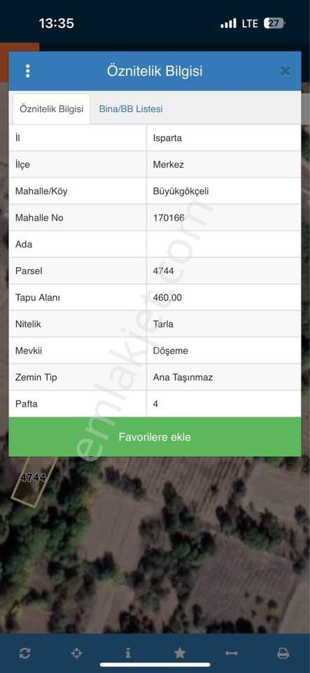 Büyükgökçeli'de Kaçmaz Fırsat Hobi Bahçesine Uygun Satılık Tarlalar - ISPARTA MERKEZ fotoğraf 3