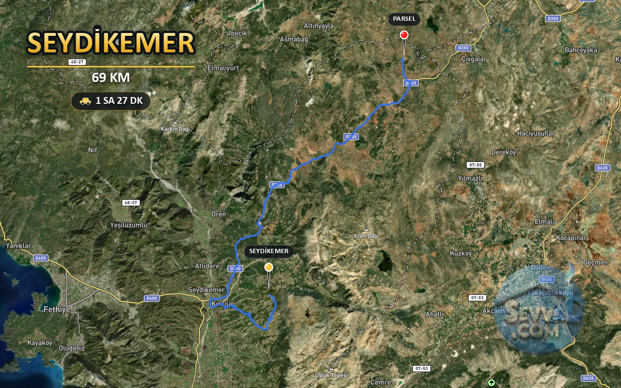 MUĞLA SEYDİKEMER ÇOBANİSA 757 m² SATILIK ARSA - MUĞLA SEYDİKEMER fotoğraf 4