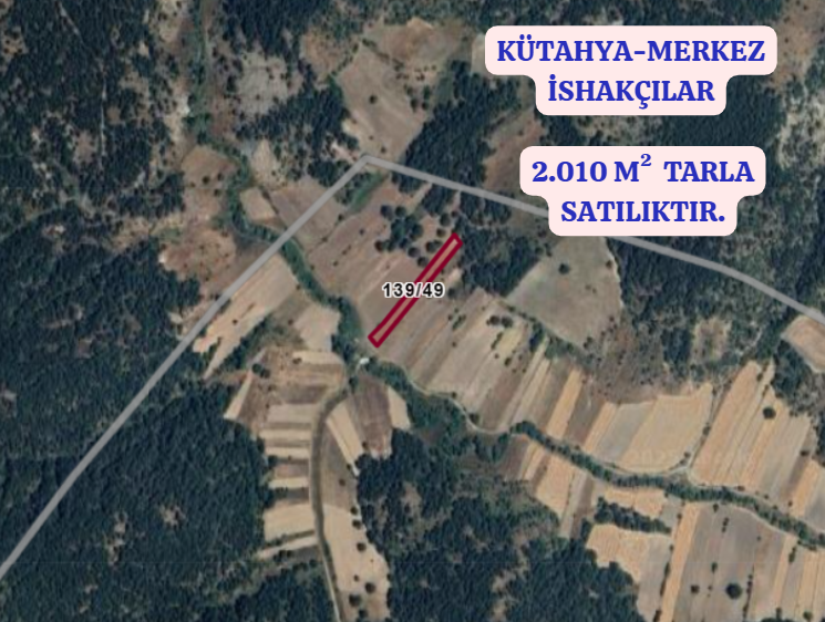 KÜTAHYA MERKEZ İSHAKÇILAR KÖYÜNDE 2.010  M² TARLA  SATILIKTIR - KÜTAHYA MERKEZ fotoğraf 2