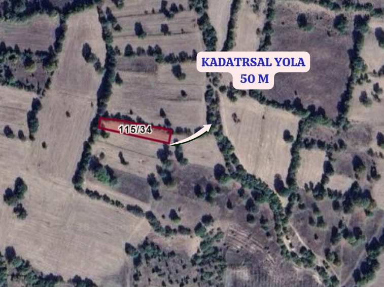 KÜTAHYA TAVŞANLI KARACAKAŞ KÖYÜNDE  1.365 M²  TARLA SATILIKTIR - KÜTAHYA TAVŞANLI fotoğraf 3