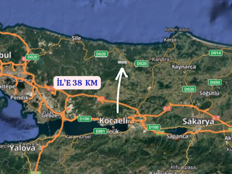 KOCAELİ KANDIRA YAĞCILAR  KÖYÜNDE 2.570 M² TARLA  SATILIKTIR - KOCAELİ KANDIRA fotoğraf 7