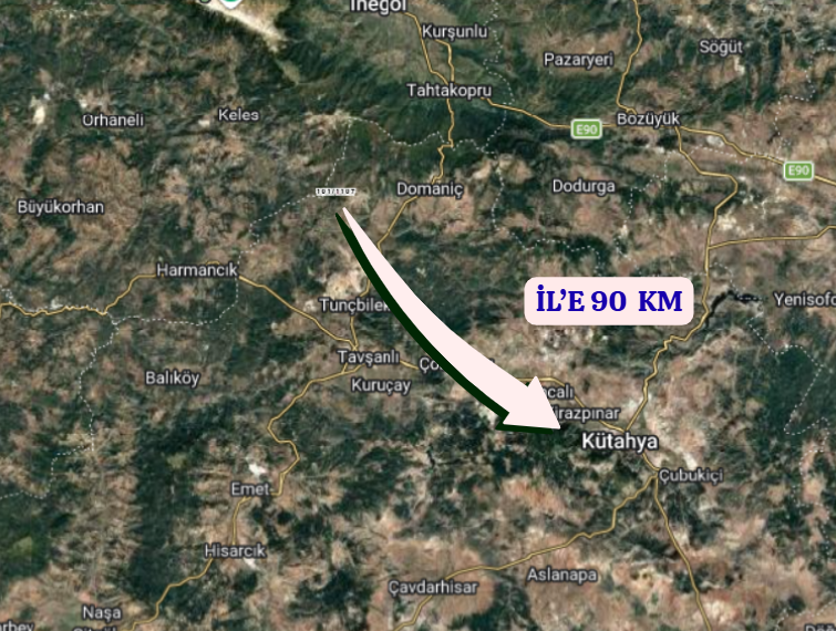 KÜTAHYA DOMANİÇ SARIOT  KÖYÜNDE 548 M²  TARLA SATILIKTIR - KÜTAHYA DOMANİÇ fotoğraf 6