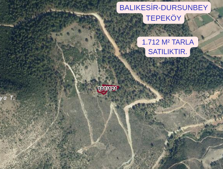 BALIKESİR DURSUNBEY TEPEKÖY MAH.1.712M² TARLA  SATILIKTIR - BALIKESİR DURSUNBEY fotoğraf 2