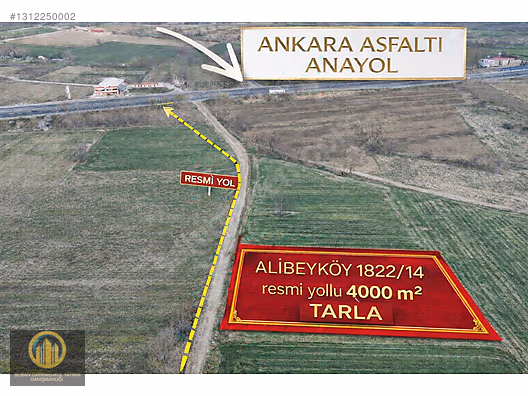 Ankara Asfaltına Cepheli, Resmi Yolu Olan 4000 m² Satılık Tarla - BURSA İNEGÖL fotoğraf 2