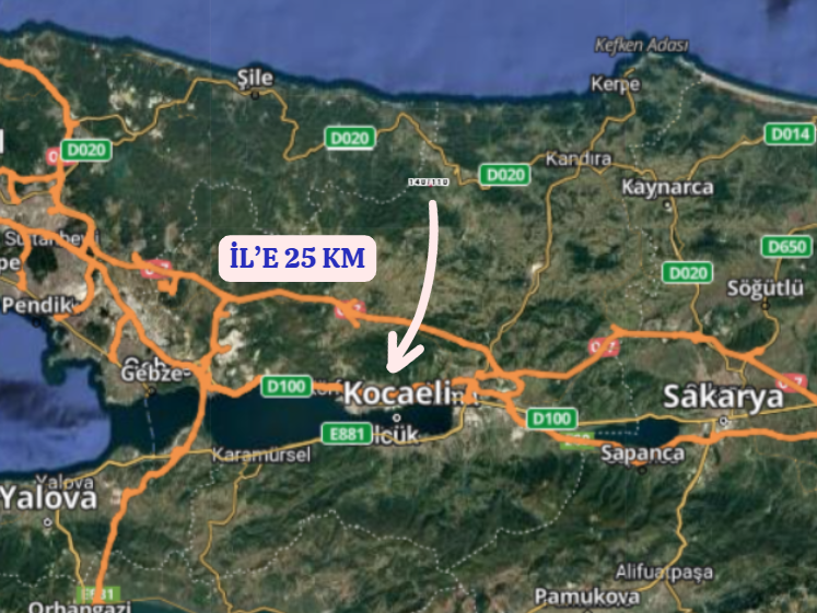 KOCAELİ KANDIRA TEKSEN  KÖYÜNDE 1.469  M² TARLA  SATILIKTIR - KOCAELİ KANDIRA fotoğraf 6