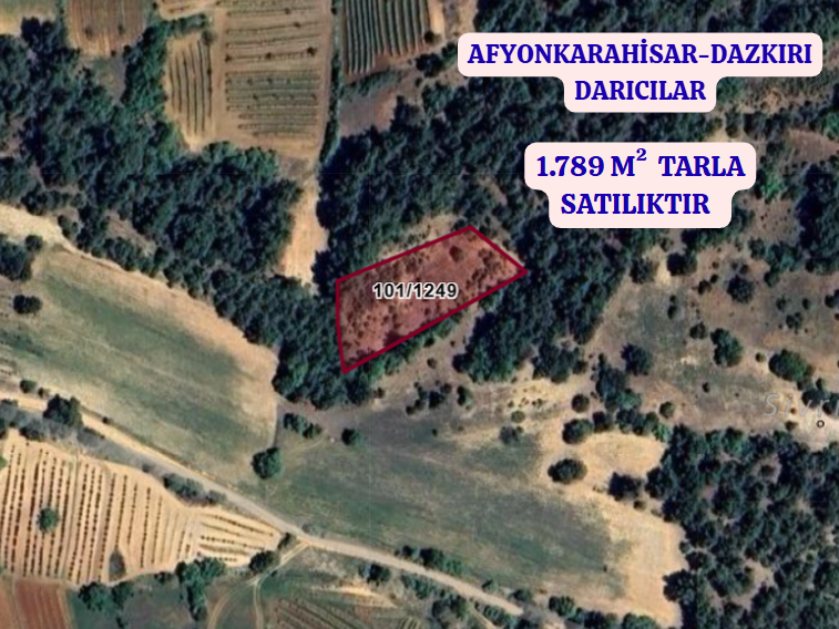 AFYONKARAHİSAR DAZKIRI DARICILAR    KÖYÜNDE 1.789  M² TARLA  SATILIKTIR - AFYONKARAHİSAR DAZKIRI fotoğraf 2