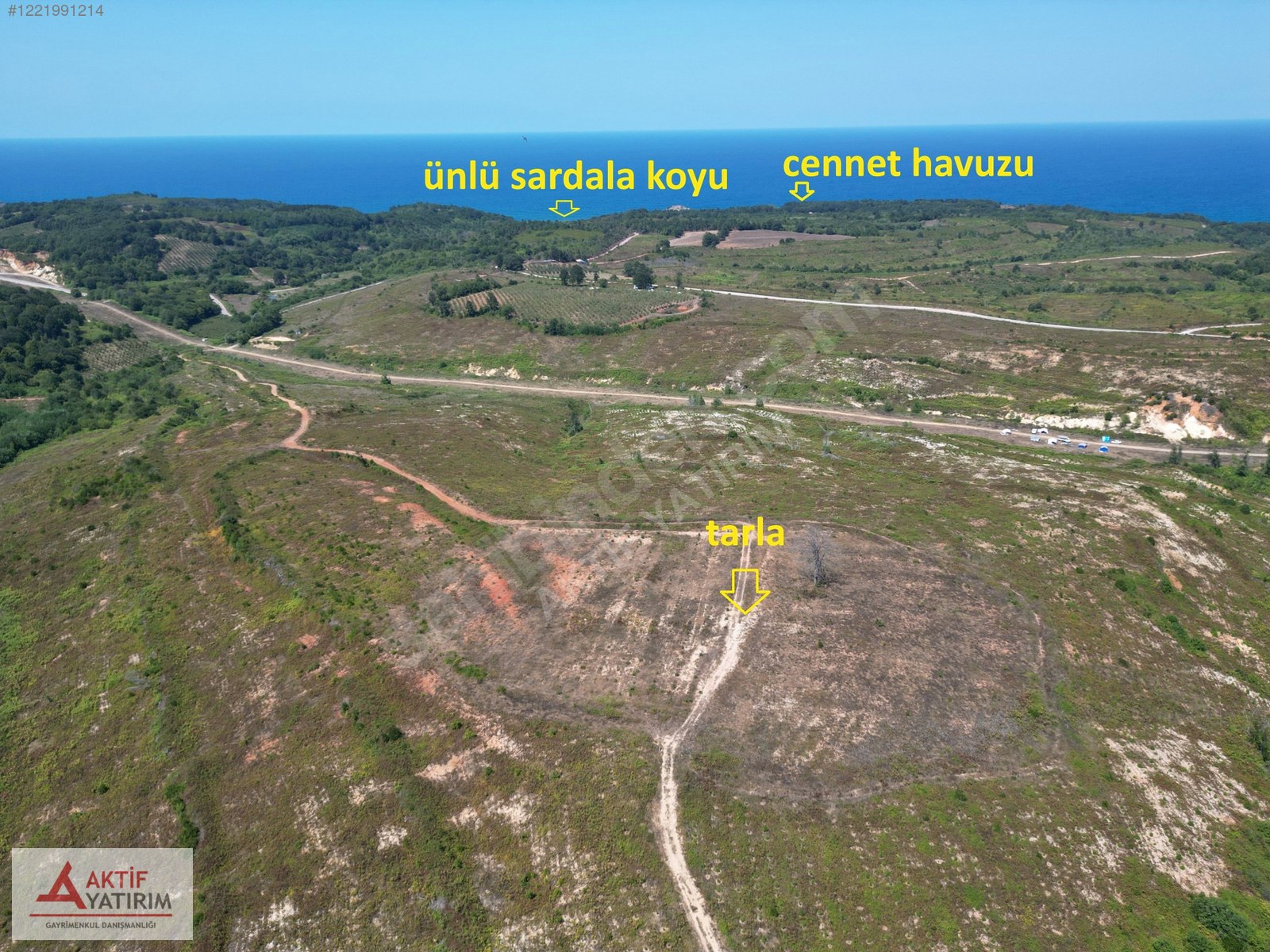 PINARLI'DA FULL DENİZ VE DOĞA MANZARALI ZİRVE KONUMDA 14502 M2 - KOCAELİ KANDIRA fotoğraf 5