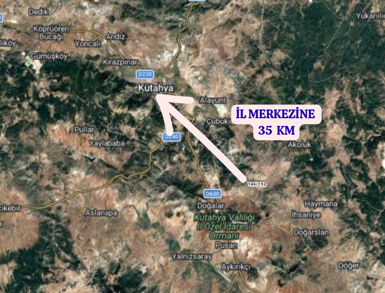 KÜTAHYA MERKEZ AHİLER    KÖYÜNDE  7.824 M²  TARLA  SATILIKTIR - KÜTAHYA MERKEZ fotoğraf 5