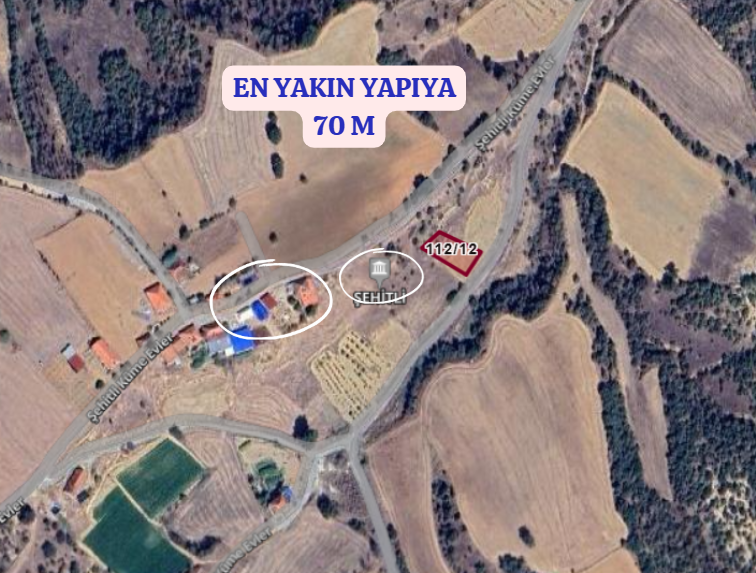 UŞAK EŞME ŞEHİTLİ KÖYÜNDE 574 M² ARSA SATILIKTIR - UŞAK EŞME fotoğraf 4