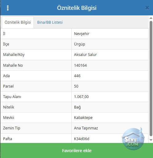 NEVŞEHİR ÜRGÜP AKSALUR DA 1.067 M² BAĞIMIZ SATILIKTIR - NEVŞEHİR ÜRGÜP fotoğraf 2