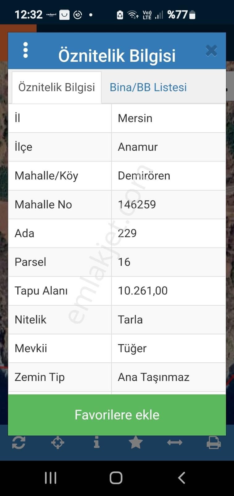 Anchor Gayrimenkul'den Demirören Mahallesin'de Denize 100 Metre Satılık Tarla - MERSİN ANAMUR fotoğraf 2