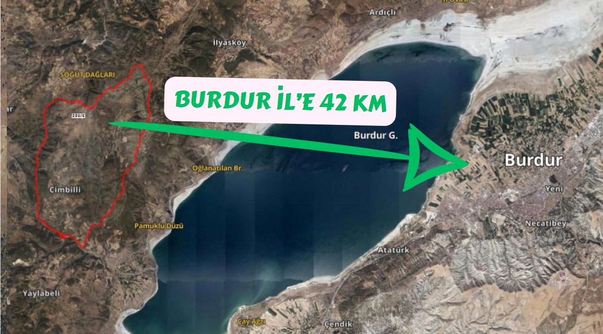  BURDUR MERKEZ CİMBİLLİ KÖYÜNDE 1.132M² TARLAMIZ SATILIKTIR. - BURDUR MERKEZ fotoğraf 6