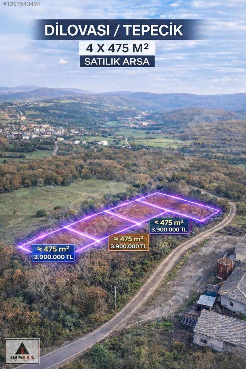 TEK TAPU MUVAFAKATNAMELi 475 METRE² EV YAPIMINA UYGUN HAZIR YER - KOCAELİ DİLOVASI fotoğraf 3