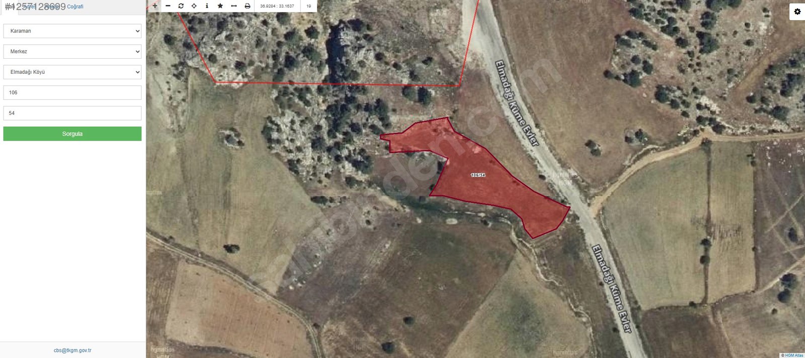 KARAMAN ELMADAĞI'da бѦŽŽЄ için ACİL 2,434M² Satılık Tarla - KARAMAN MERKEZ fotoğraf 5