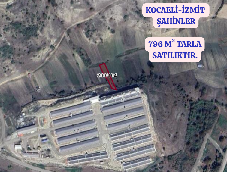 KOCAELİ İZMİT ŞAHİNLER  KÖYÜNDE 796 M²  TARLA  SATILIKTIR - KOCAELİ İZMİT fotoğraf 2