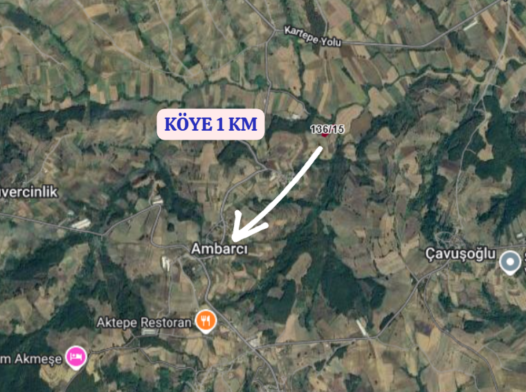 KOCAELİ İZMİT  AMBARCI  KÖYÜNDE 870 M²  TARLA  SATILIKTIR - KOCAELİ İZMİT fotoğraf 7