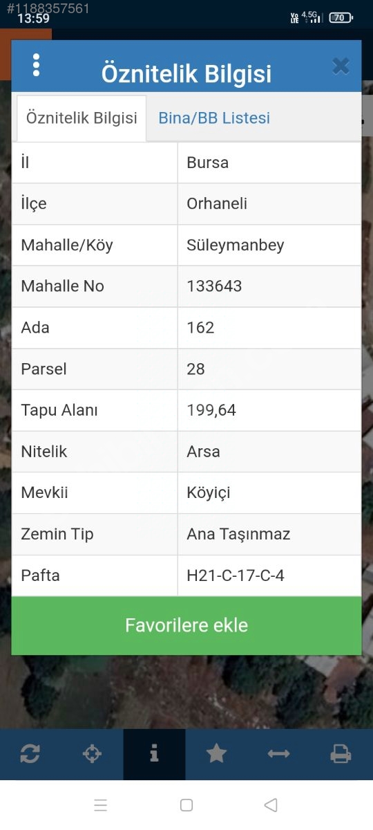 BURSA SÜLEYMANBEY İMARLİ ARSA - BURSA ORHANELİ fotoğraf 13