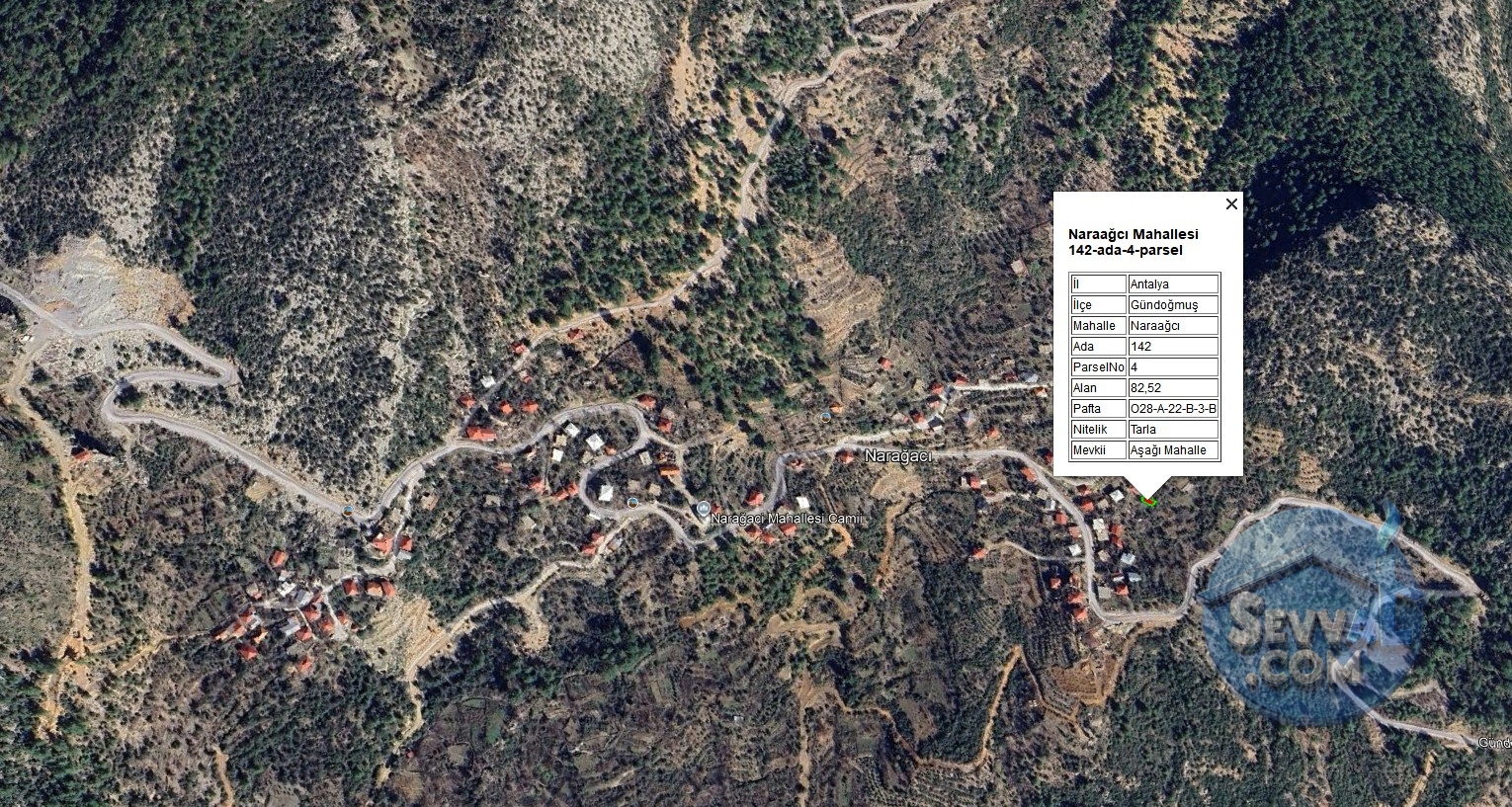 ANTALYA GÜNDOĞMUŞ NARAAĞCI'NDA KÖYİÇİ İMARLI 82 m² SATILIKTIR. - Antalya Gündoğmuş fotoğraf 7