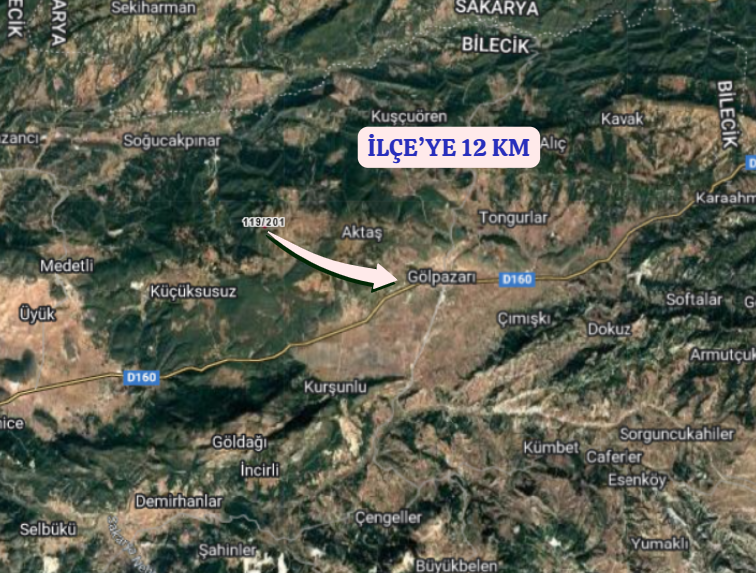 BİLECİK GÖLPAZARI BOLATLI  KÖYÜNDE 1.375  M² TARLA   SATILIKTIR - BİLECİK GÖLPAZARI fotoğraf 4