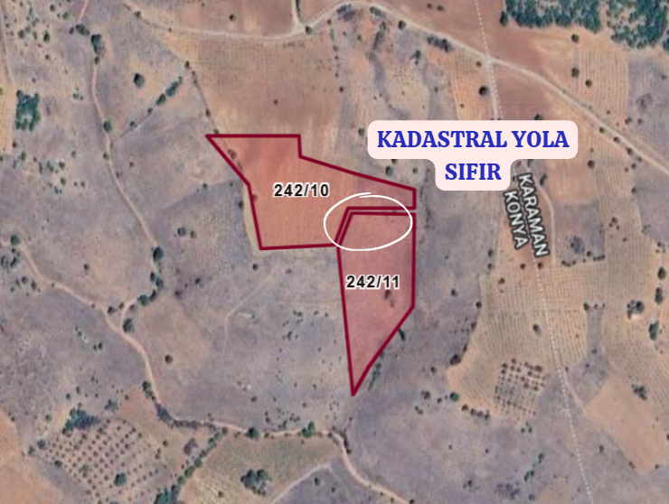 KARAMAN MERKEZ MURATDEDE KÖYÜNDE 5.746 M²  ÜZÜM BAĞI SATILIKTIR - KARAMAN MERKEZ fotoğraf 5