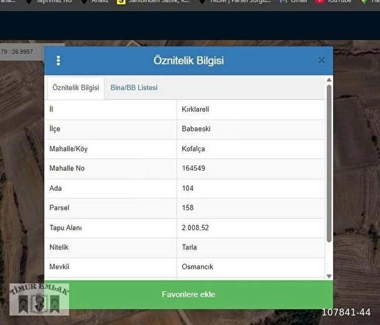 KOFALÇA (MUTLU) KÖYÜNDE 2 DÖNÜM KÖYE 400 METRE YOLU VAR - KIRKLARELİ BABAESKİ fotoğraf 4