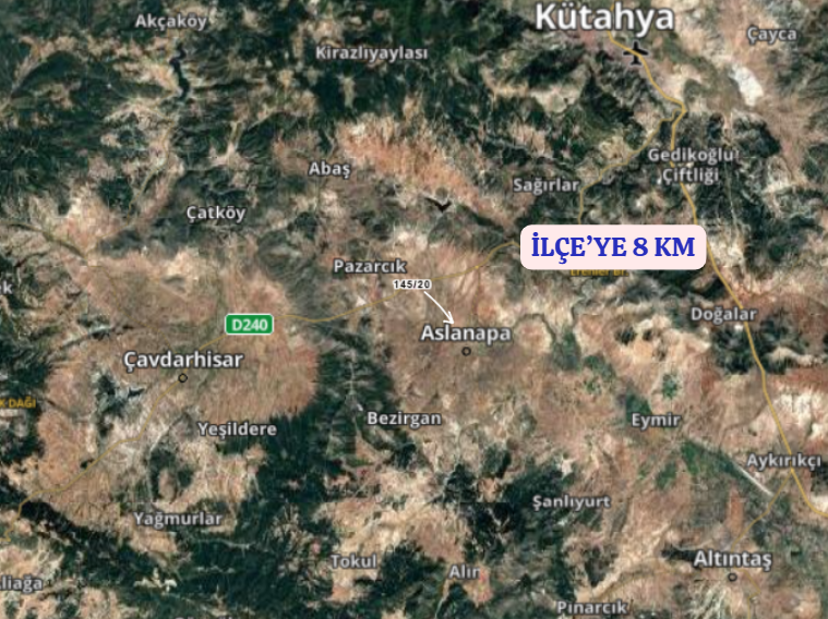 KÜTAHYA ASLANAPA KARADEĞİN  KÖYÜ’NDE 2.670 M² TARLA SATILIKTIR - KÜTAHYA ASLANAPA fotoğraf 5
