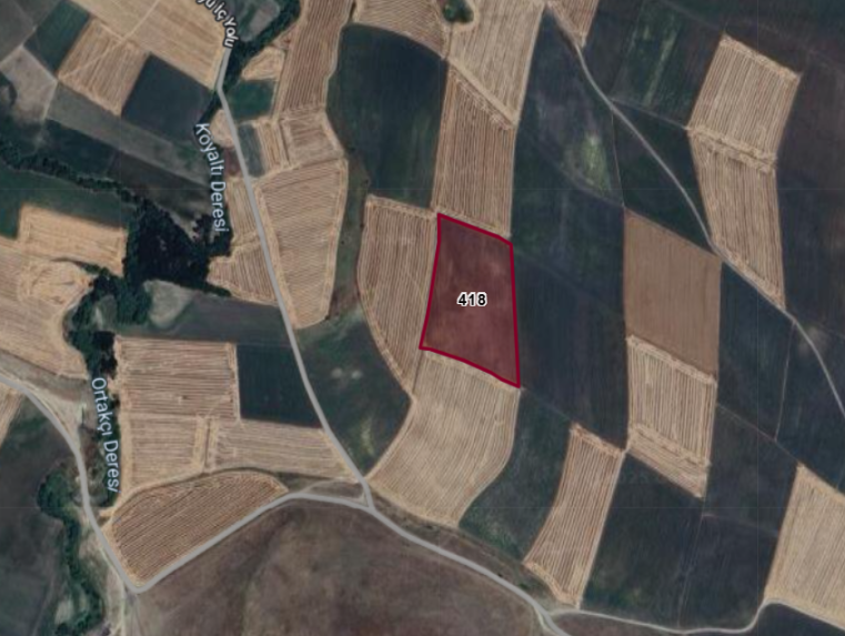 EDİRNE LALAPAŞA ORTAKÇI KÖYÜ'NDE  22.750 M² TARLAMIZ SATILIKTIR