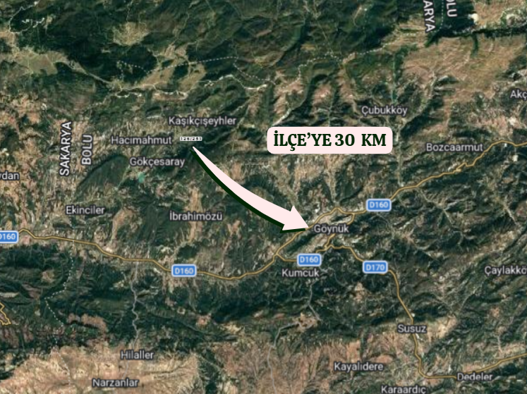 BOLU GÖYNÜK KAŞIKÇIŞEYHLER   KÖYÜNDE  244  M²  İMARLI ARSA  SATILIKTIR - BOLU GÖYNÜK fotoğraf 5