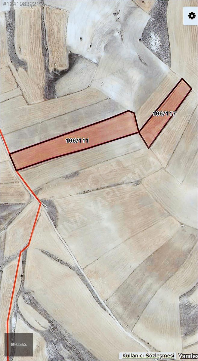 GÜME MAHALLESİ 15,652 M2 KADASTRO YOLU VAR TAMAMI 550.000 TL - MERSİN MUT fotoğraf 3