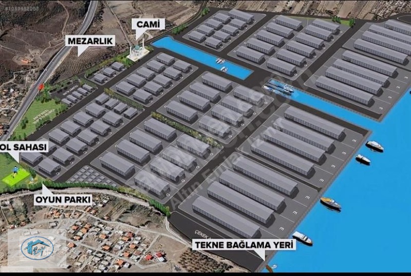 RUHSATI HAZIR 10 DÖNÜM 0.40 SANAYİ İMARLI YAT TERSANE ARSASI - İZMİR ALİAĞA fotoğraf 3