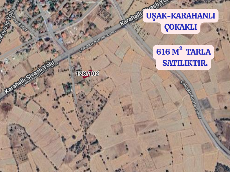 UŞAK KARAHALLI ÇOKAKLI KÖYÜNDE 616M² TARLAMIZ SATILIKTIR  - UŞAK EŞME fotoğraf 10