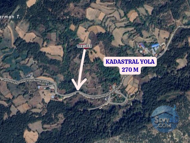 BOLU GÖYNÜK ÇAYLAK KÖYÜNDE 768 M² TARLA SATILIKTIR - Bolu Göynük fotoğraf 3
