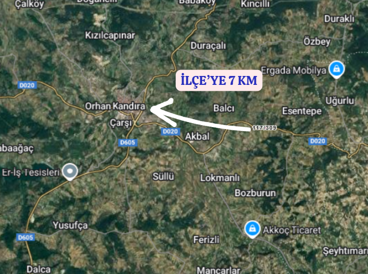KOCAELİ KANDIRA  BALCI   KÖYÜNDE 172  M²  TARLA  SATILIKTIR - KOCAELİ KANDIRA fotoğraf 6