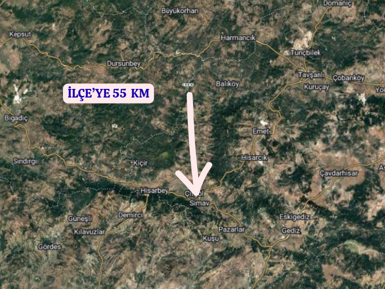 KÜTAHYA SİMAV KÖSELER  KÖYÜNDE  3.798 M²  TARLA  SATILIKTIR - KÜTAHYA SİMAV fotoğraf 5