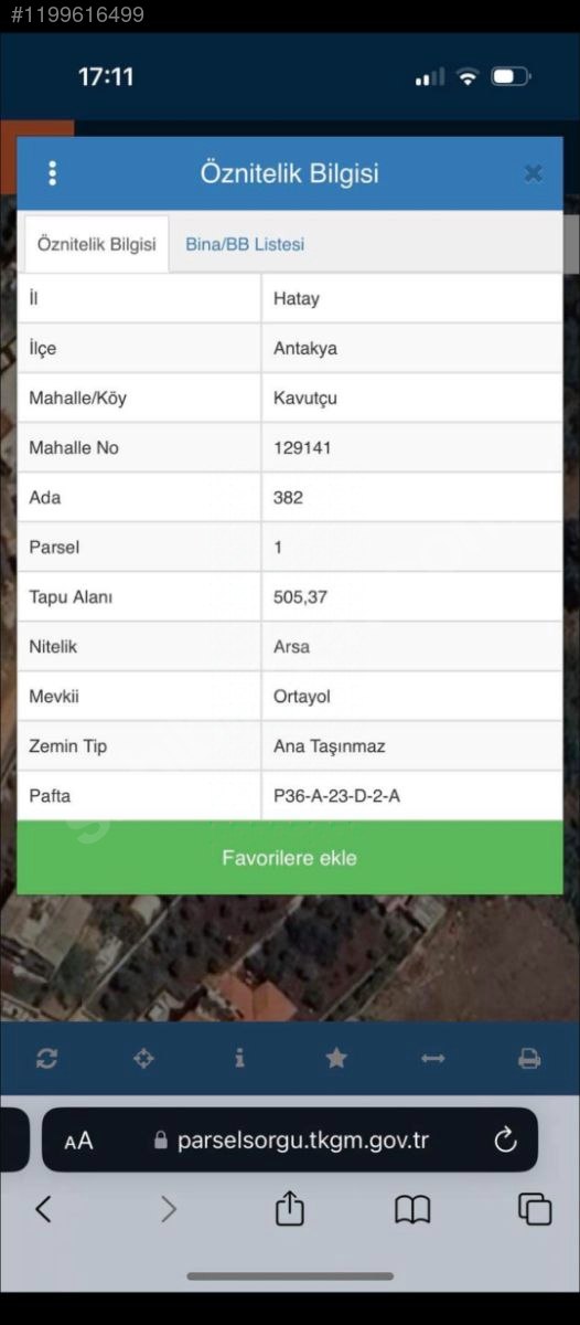 Karaksı da imarlı ifrazli köşe parsel iki tarafı yol 505 M²  Hatay / Antakya / K - HATAY ANTAKYA fotoğraf 8