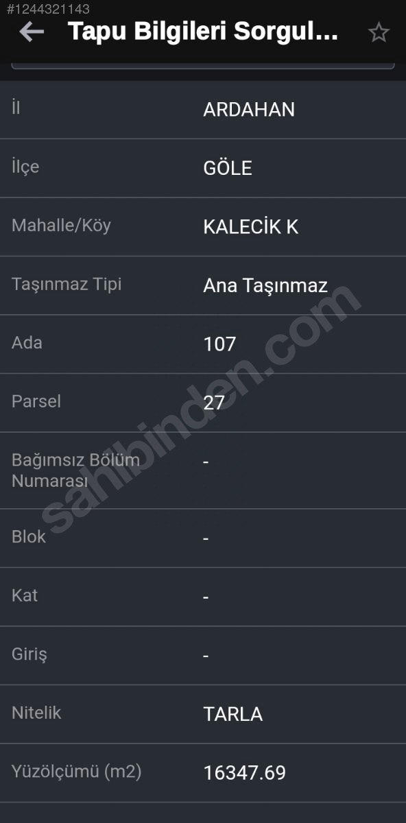 SATILIK ARSA 24.437M²  Ardahan / Göle / Kalecik Köyü  - ARDAHAN GÖLE fotoğraf 4