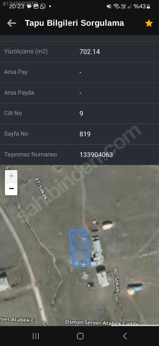 İmarlı Arsa 700M²  Ardahan / Merkez / İnönü Mh. - ARDAHAN MERKEZ fotoğraf 2